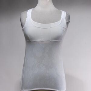 Lululemon Athletica White Yoga Fitness Workout Top